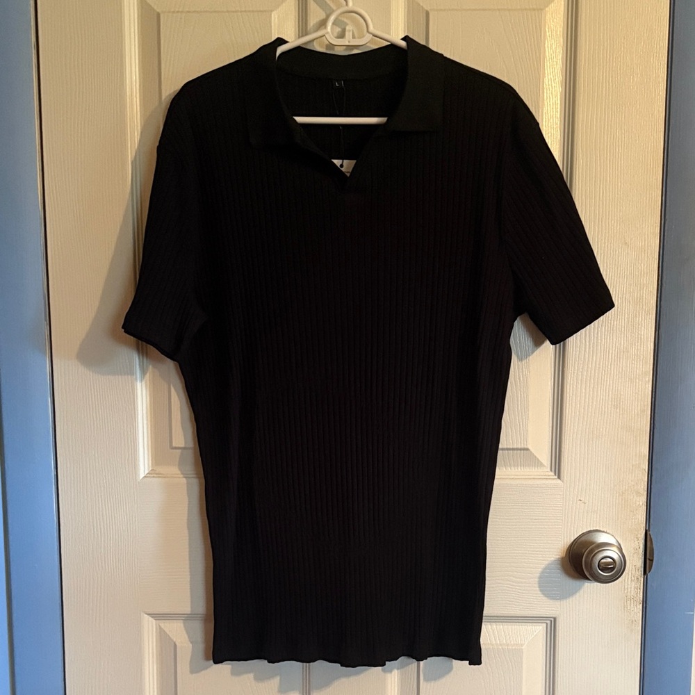 Elegant Black Polo Shirt for Men
